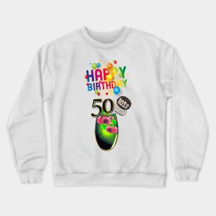 50th Birthday Celebration. Celebrating like a Boss Crewneck Sweatshirt